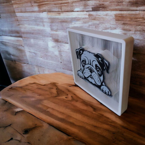 Table decor French Bulldog 3d printed new