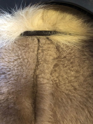 Δερμάτινο γυναικείο σακάκι Zeda Collection σαν καινούργιο, μπεζ, μέγεθος Μ