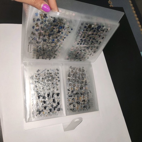 Nail stickers like new with storage book