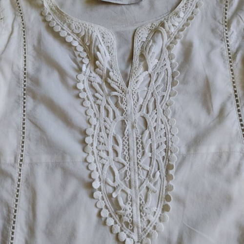 Zara cotton shirt like new, white, size S
