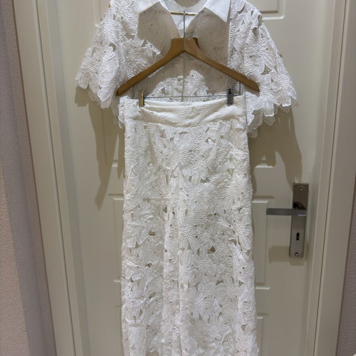 Shein white two-piece set with lining