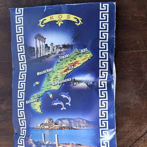 Kos Hippocrates Magnet new with grapes and ancient Greek symbols