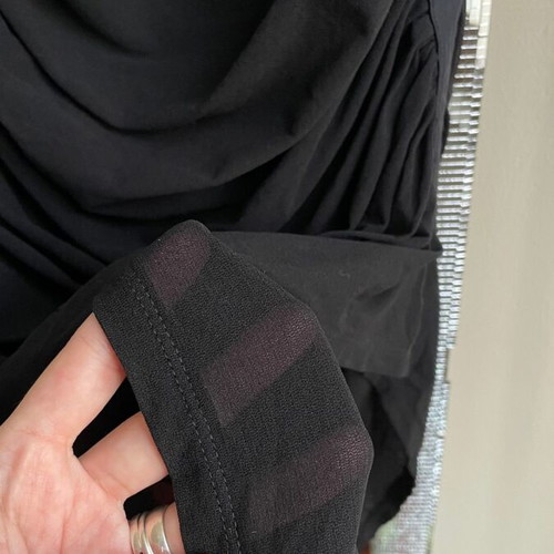 Black asymmetrical skirt by Issey Miyake like new