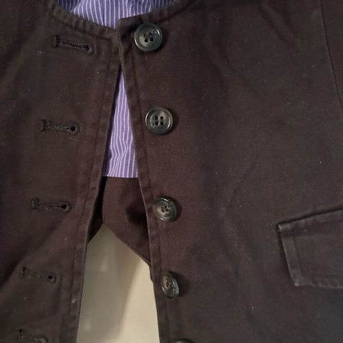 Women's brown vest used Anne L. size L 100% cotton