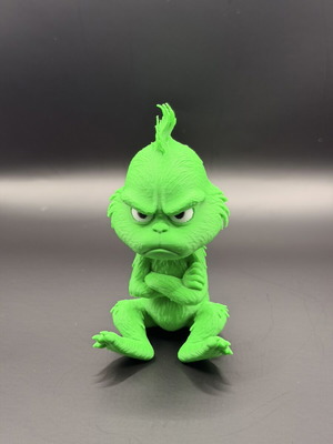 Grinch 3D εκτυπωμένη φιγούρα με σταυρωμένα χέρια