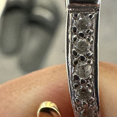 14k gold bracelet with real diamonds