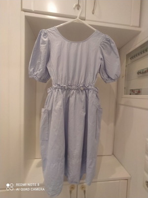 Zara φόρεμα 13/14 χρονών σαν καινούργιο, τιρκουάζ με ανοιχτά πλαϊνά και τσέπες