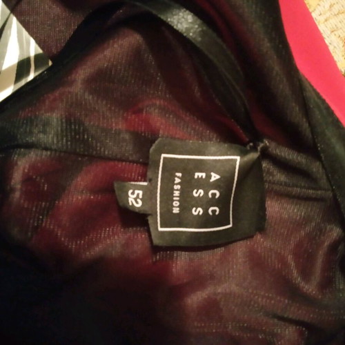 Access dress new with one shoulder red, size 52 Greek