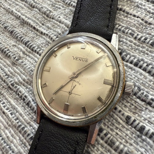 Venus Swiss watch used, stopped, with strap