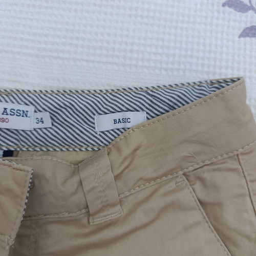 Polo Jeans Company women's beige bermuda shorts size 34 like new