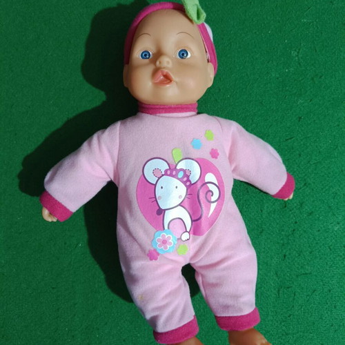 Doll with sounds and speech with soft body like new