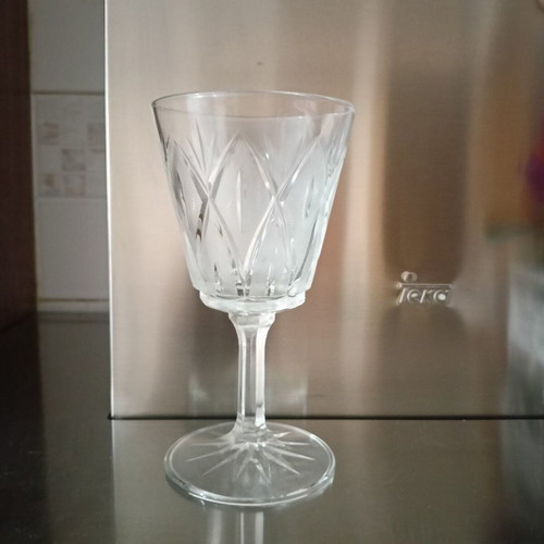 Cristal d'Arques Flamenco crystal wine glasses set of 6