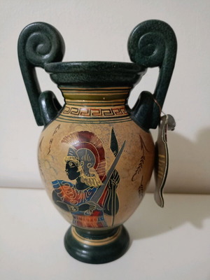 Αμφορέας πορσελάνης Σταυρόπουλος collection καινούργιος, αντίγραφο μουσείου