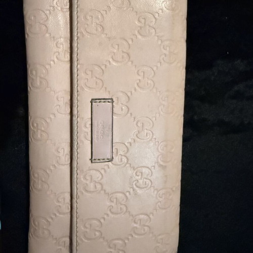 Gucci leather wallet, pale pink