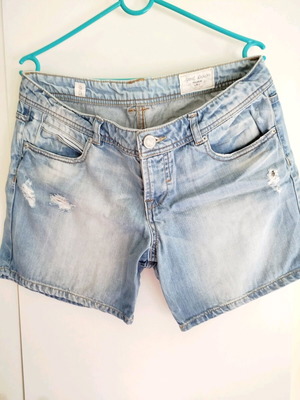 Women's denim shorts used, size M, blue