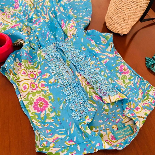 Antica Sartoria Positano style tunic with bead embroidery