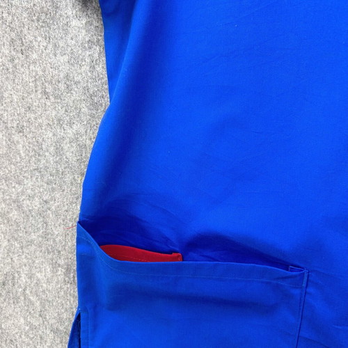 Dickies Medical Scrub Unisex Workwear Top Blue XL New