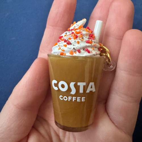 Costa Coffee coffee keychain like new