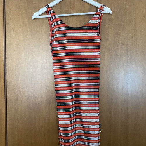 Stradivarius dress like new, black and red, size S