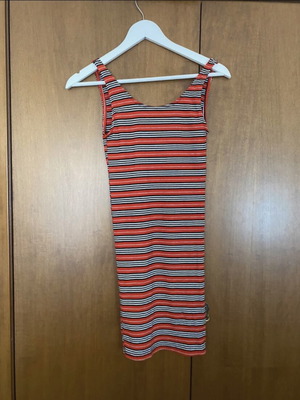Stradivarius dress like new, black and red, size S