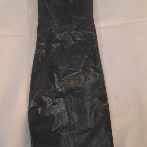 Vintage velvet gloves from 1990, unused, black, 50 cm