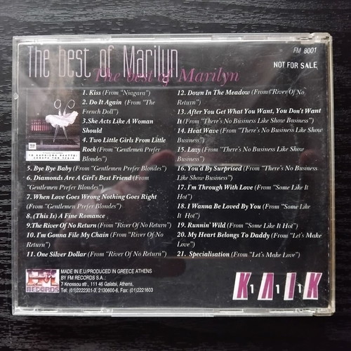 The Best of Marilyn CD μεταχειρισμένο, pop