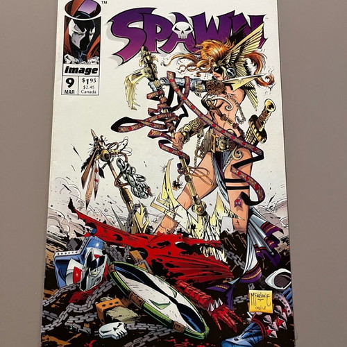 Spawn #9 used, first appearance of Angela