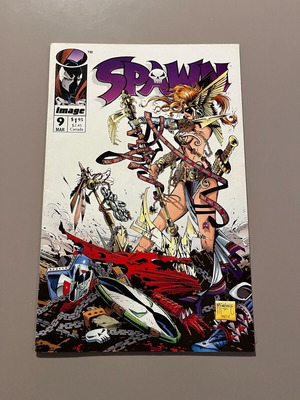 Spawn #9 used, first appearance of Angela