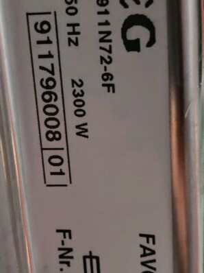 AEG dishwasher spare parts like new, sliding racks, door, electronics
