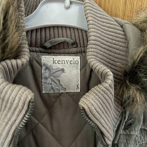 Kenvelo vest new, size S, beige and green