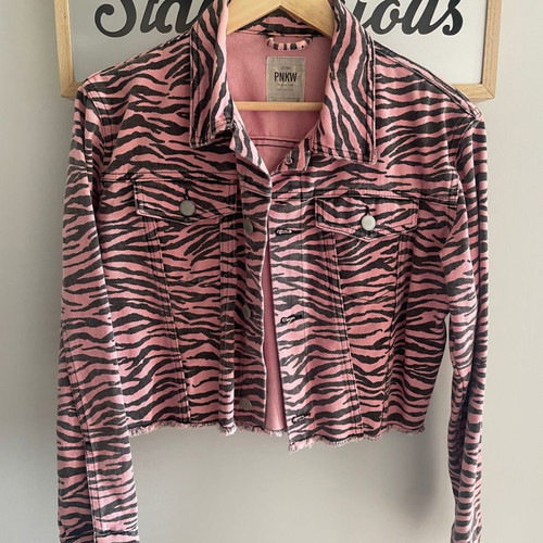 Jean jacket Pink Woman like new, pink, size S