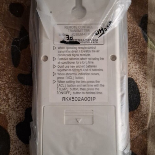 Mitsubishi air conditioner remote control with base