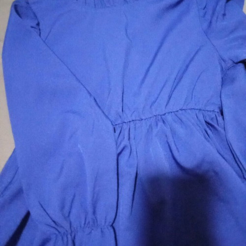 Light airy dress blue royal 6 years like new, unworn