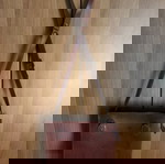 Τσάντα ώμου δερμάτινη καφέ σαν καινούργιο