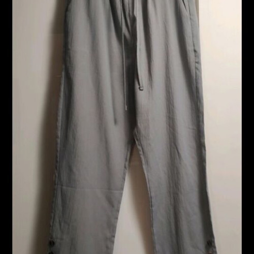 Shein pants L grey like new with elastic waist