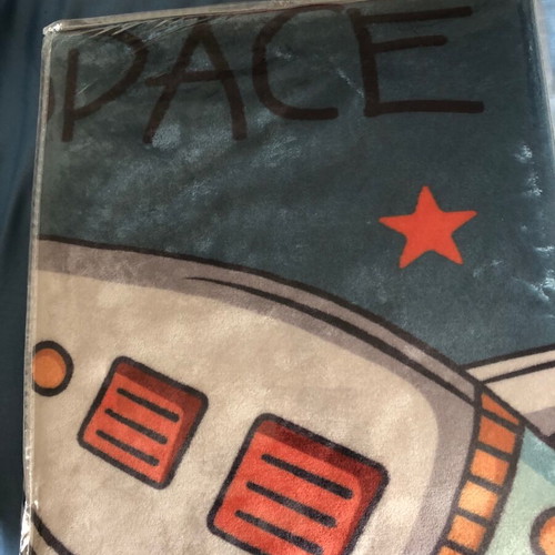 Children's fleece blanket new with space design for boys