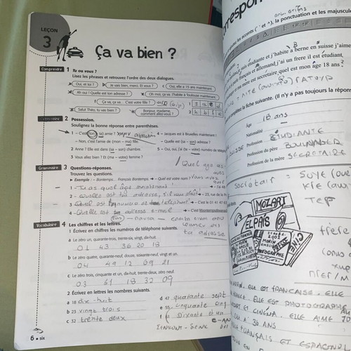 French Learning Books Set of 3 used