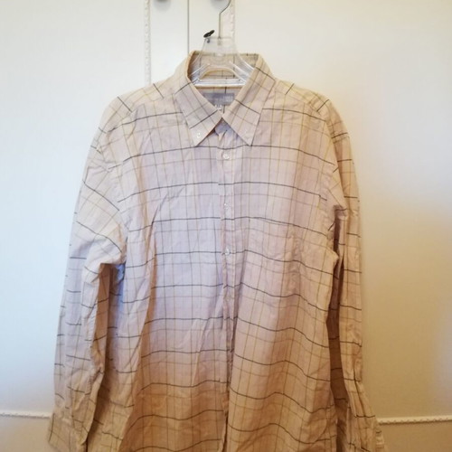 Plaid shirt Enrico Coveri like new, size XL, beige multicolor