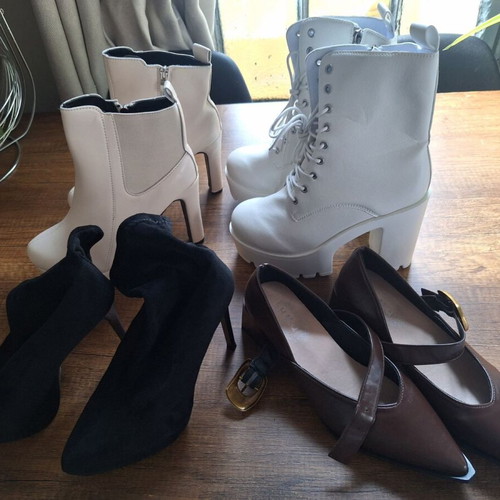 Women’s shoes new, 4 pairs size 37 and 1 brown pair size 38