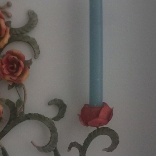 Wall candle holder handmade like new, romantic style