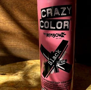 Χρωμοσαμπουάν - ημιμόνιμη βαφή Crazy Color Black