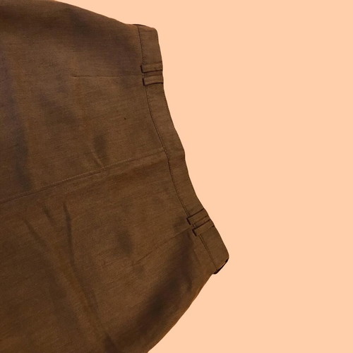 C&A brown midi pencil skirt like new, cotton