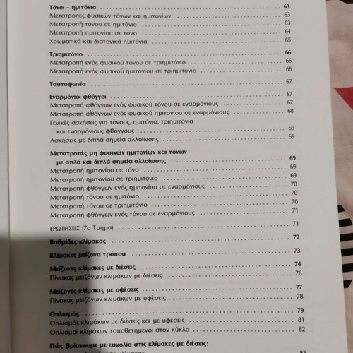 Music theory book used, class A