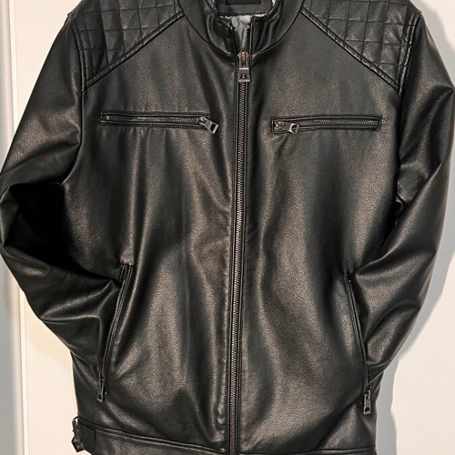 Colin's men's faux leather jacket size XL like new, black