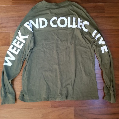 Asos Weekend Collective Oversized μακρυμάνικο T Shirt Τοπ γυναικείο χακί small μεταχειρισμένο