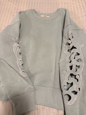 Zini φούτερ σαν καινούργιο, τιρκουάζ μέντα