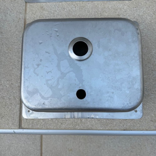 Επίπεδος νεροχύτης inox επαγγελματικός, διάσταση 25,5 x 21,50, καινούργιος