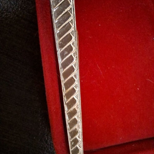 Tie clips gold-plated used, vintage