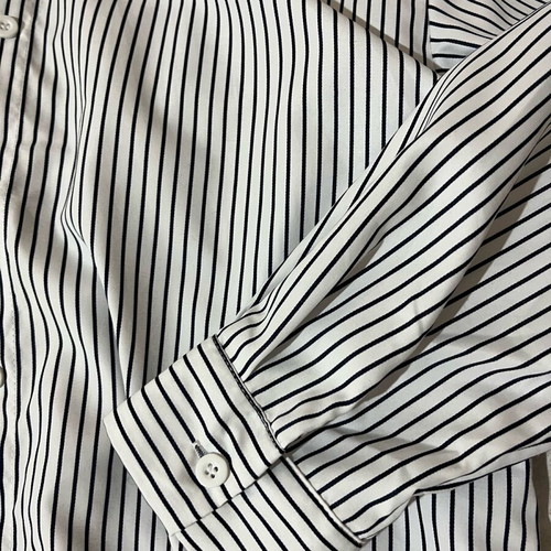 Women's striped shirt like new, white with black stripes