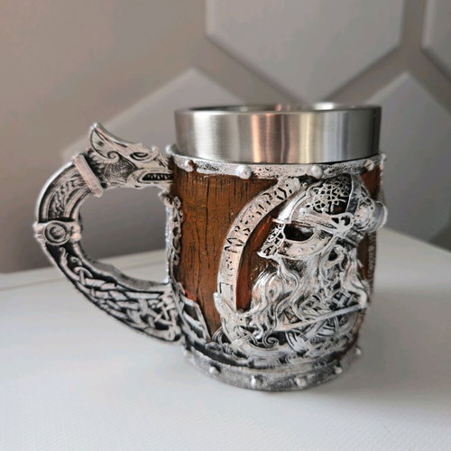 Viking mug stainless steel 400ml new